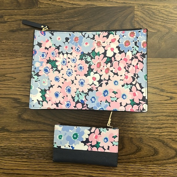 Kate Spade Daisy Garden Cameron Street purse and zip wallet - Picture 2 of 4